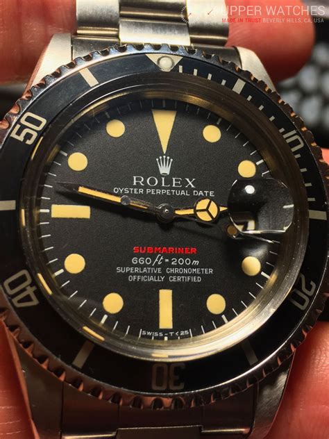 rolex with blue and red dial|Rolex red submariner vintage watches.